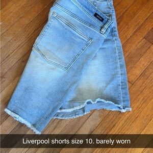 Liverpool Women's Blue Denim Shorts